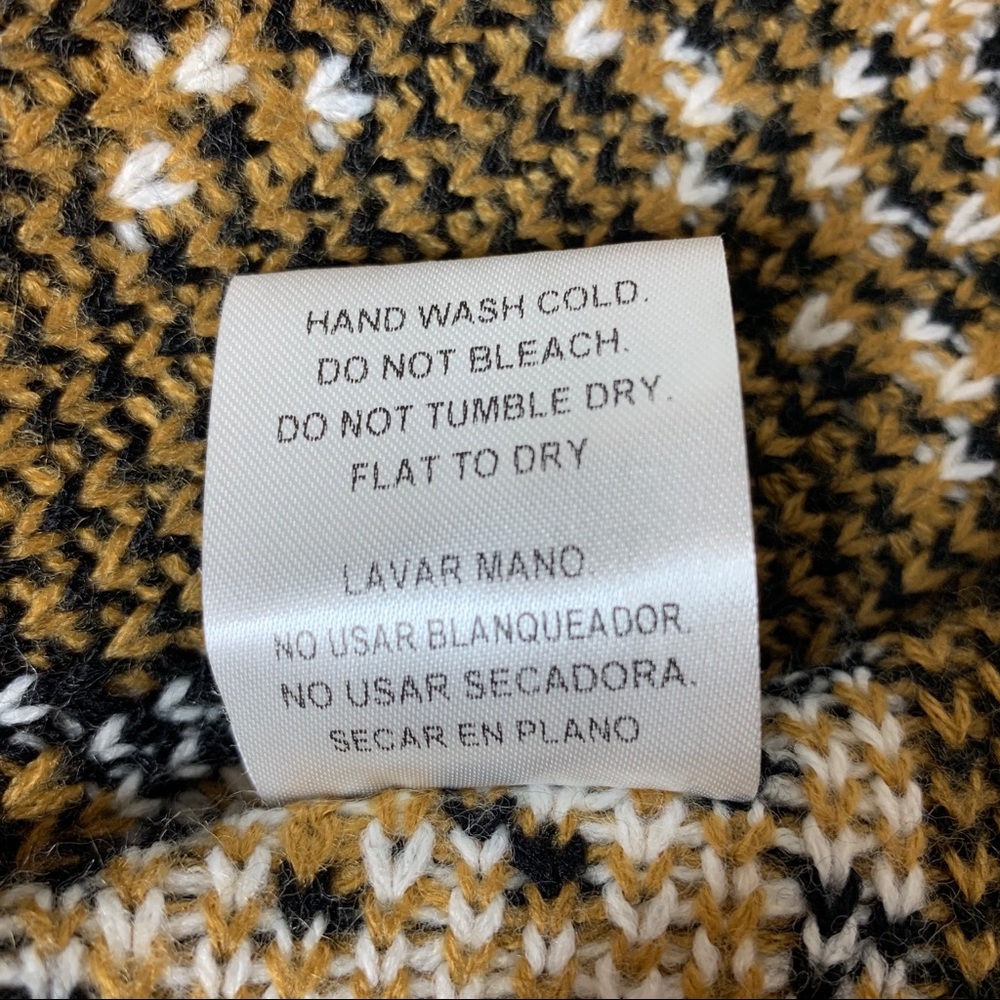 VOCAL USA Boutique Cardigan Sweater Black Gold S/M - Picture 8 of 8